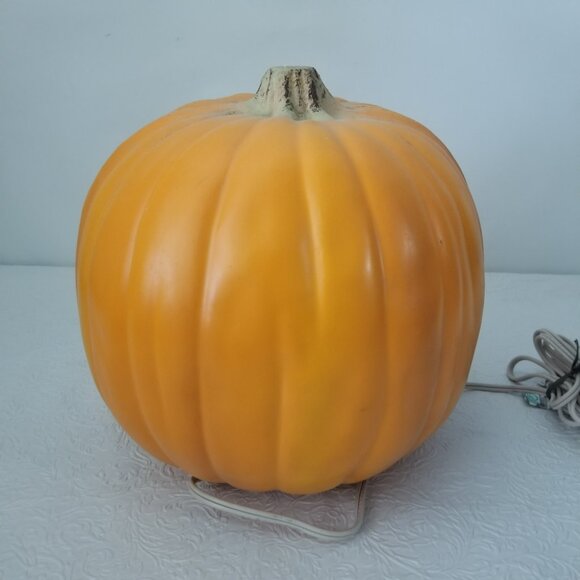 Vintage Gemmy Industries Electric Lighted Smiling Pumpkin Jack-O-Lantern 8.25" - Picture 6 of 11
